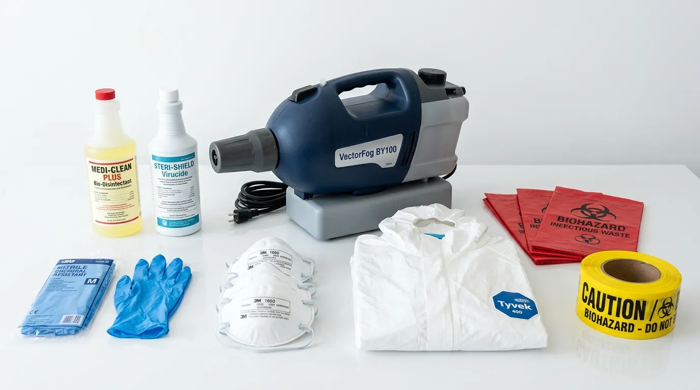 Professional biohazard remediation crew working in Gilmer